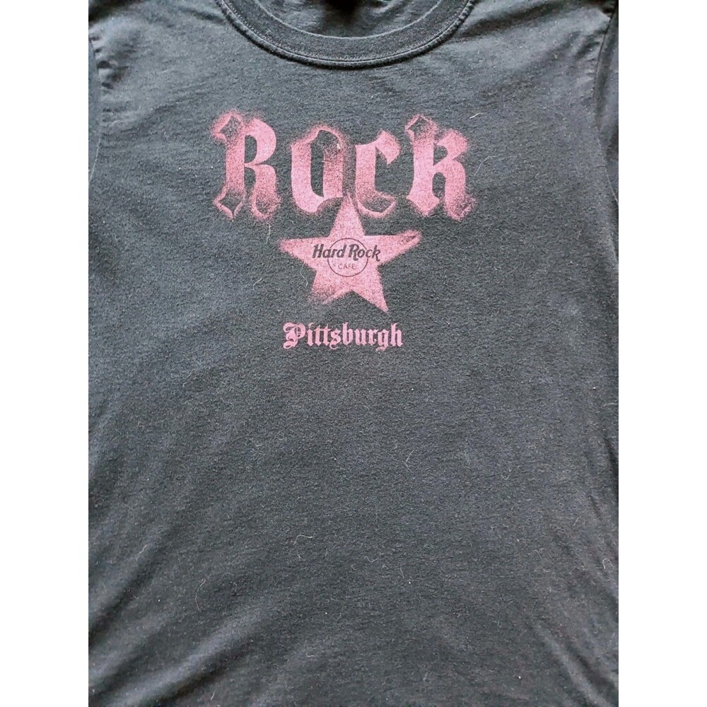 Vintage Hard Rock Cafe Philadelphia T-Shirt Women's Size XL Graphic Print Black - Picture 2 of 7